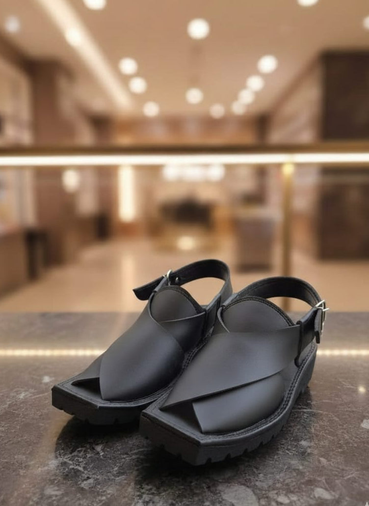 Black Peshawari Sandal